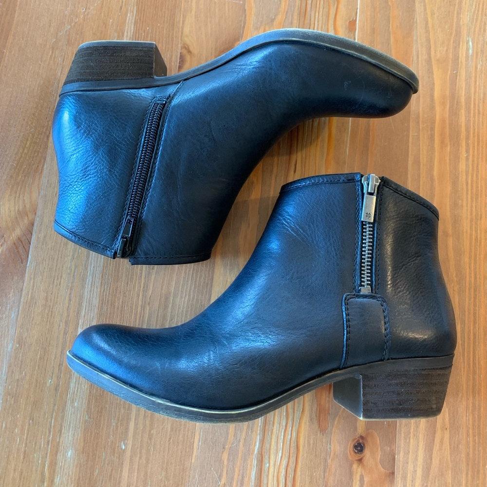 Lucky Brand Boom Black Booties Sz 7.5